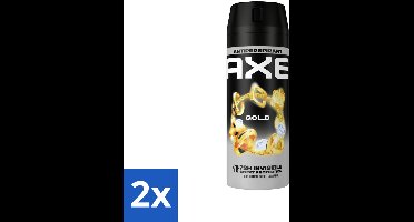 2 x Axe Anti-transpirant Spray Gold 150 ml - Anti-transpirant - Deodorant - Axe Gold - Oud Wood - Vanille