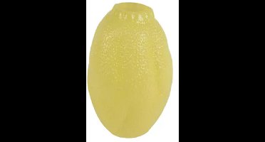 Decoris vaas glas deco 19x29cm geel