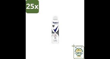 25 x Rexona – Deodorant Spray – Active Protection Invisible – 150 ml - Grootverpakking - Anti-transpirant Spray - Zweetbescherming - Lichaamsgeur - Deodorant Spray - Zichtbare Vlekken