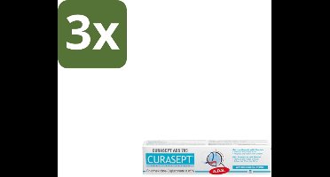 3 x Curasept – Tandpasta – ADS 705 CHX 0,05% – 75 ml - Tandpasta - Antibacteriële Tandpasta - Chloorhexidine - Tandvleesbescherming - Plaquevoorkomend