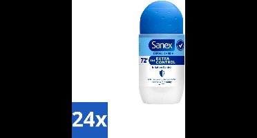 Sanex Deodorant Roller Dermo Extra Control 53 ml - Voordeelverpakking - 24 stuks