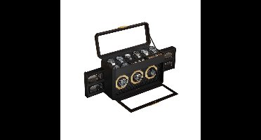 Horlogebox – Watch Box – Horlogedoos – Horloge Organizer – Watch Winder – 9 Vakjes – Geweven PU Leer Met Dubbel Glas