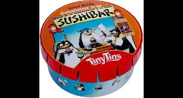 999 Games - Tiny Tins: Geharrewar in de Sushibar - Dobbelspel - Ideaal om overal mee naartoe te nemen - Reisspel - Familiespel - Klein cadeautje