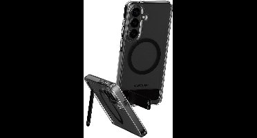 PanzerGlass CARE™ by ® Case Transparent w. Black Kickstand & Qi Samsung Galaxy S26+ mobiele telefoon behuizingen Hoes Transparant