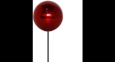 Buitengewoon de boet - Deco Heksenbol op Stok Rood Roestvrij Staal...