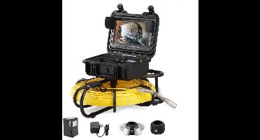 Rioolinspectiecamera – Pijpencamera – Leidingcamera – Afvoerinspectiecamera – Inspectiesysteem – 9 Inch 720p Kleurenscherm – Waterdicht IP68 Roestvrijstaal - 120 Kabel