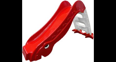 Core® Glijbaan 2 Jaar - Glijbaan Peuter - Losse Glijbaan Inklapbaar - Rood/Grijs - 133cm x 40cm x 70cm