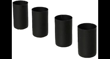 Kandelaar ijzer magneet zwart 4 stuks 9cm decoratie speelgoed.