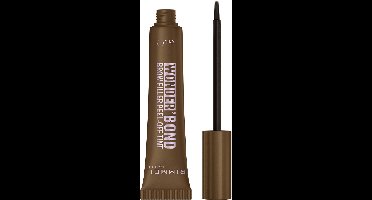 Rimmel Wonder'Bond Brow Filler Peel-Off Tint, 002 Medium Brown, Wenkbrauwtint, Geeft niet af, Langhoudende, waterproof formule met biotine, 7,7 ml