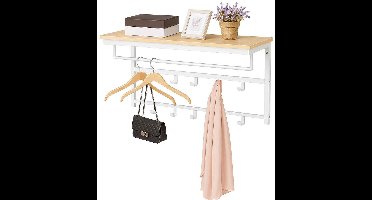 Kapstok Trendy B 80 cm H 42 cm hout wit