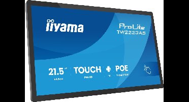iiyama TW2223AS-B3P beeldkrant Interactief flatscreen 54,6 cm (21.5") Wifi 450 cd/m² Full HD Zwart Touchscreen Type processor Android 24/7