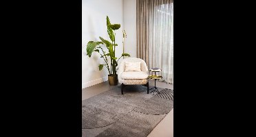 Rugsman REF Vloerkleed - 200 x 290 cm - Grijs,Taupe - Rechthoekig - Wol - Woonkamer, Eetkamer, Slaapkamer - Geometrisch - Modern