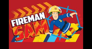 FARO - Kinder Handdoek - 40x60 cm - Brandweerman Sam - Katoen - Rood