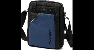 Pierre Cardin - Schoudertas met Vakken - Polyester - Verstelbare Band - Logo