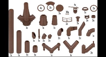 Faller 180328 H0 Grote leidingleidingenset