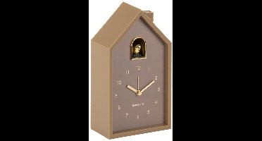 Karlsson Wekker Modern Cuckoo Oro - Bruin - 15x11.5x20cm - Modern - Wekker voor slaapkamer - Wekkers