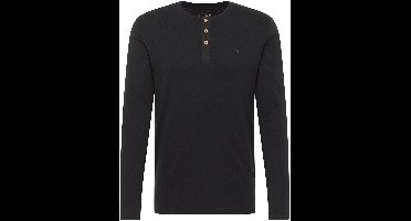 Mustang Heren Longsleeve ARMINTO slim fit Zwart XL Ronde Hals Volwassenen