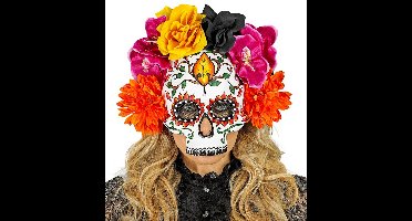 Masker Des Doods Met Bloemen