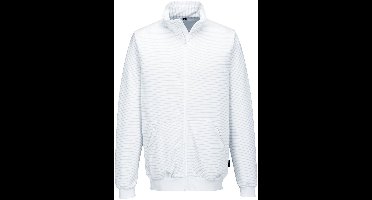 Portwest Anti-statisch ESD Sweatshirt met ritssluiting AS25 - Wit - XL