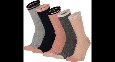 Apollo - Sokken - Hartjes - Rib - Multi Colour - 5-pack - Maat 27/30
