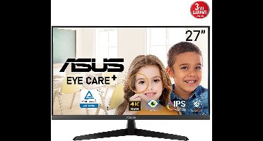ASUS VY27UQ Eye Care Monitor - 4K UHD - Speakers - 5ms - 60hz - 27 inch