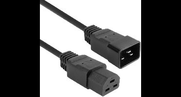 ACT Netsnoer C20 - C21 IEC60320 zwart 2,5 m AK5359
