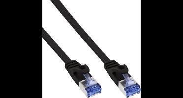 InLine U/FTP platte patchkabel CAT6a zwart 5m