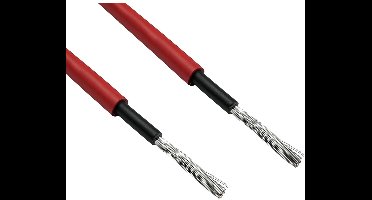 Solar PV kabel | 4mm² | IP67 | CPR B2ca | rood | 25 meter