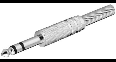 S-Impuls 6,35mm Jack (m) connector - metaal - 3-polig / stereo