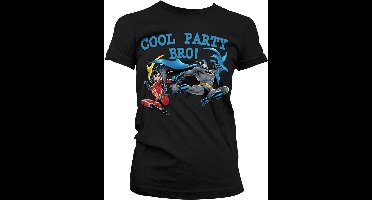 Batman Cool Party Bro! Girly T-Shirt Damen Black-2XL