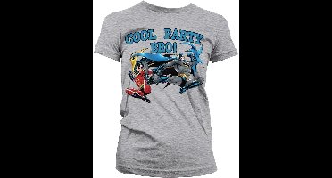 Batman Cool Party Bro! Girly T-Shirt Damen Heather-Grey-M