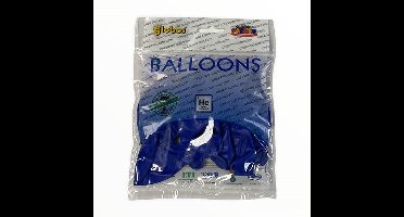 Zakje met 15 kongingsblauwe ballonnen - 30cm doorsnee (12 inch) - Biologisch afbreekbaar