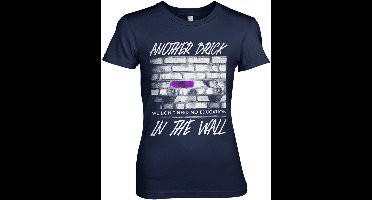 Pink Floyd Another Brick In The Wall Girly Tee Damen T-Shirt Navy-2XL