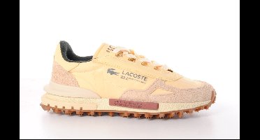 Lacoste dames sneaker Elite D suède en nylon lichtgeel