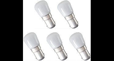 Spectrum LED Miniatuur Lamp Ba15d 1.5W - 230V - 140 Lumen - 3000K Warm wit - Gezellig licht - Energiezuinig - 5 stuks