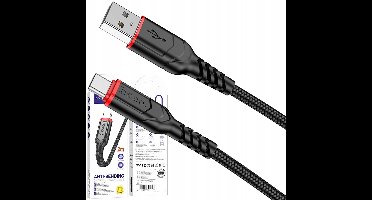 HOCO X59 USB-C Kabel 3A 2m Quick Charge 3.0 Nylon Opl 200cm