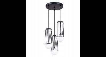 Sollux Lighting Hanglamp Brina - 115x34x34cm - G9 - zwart - staal