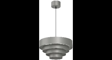 Luminex Rings Hanglamp - 1xE27 - Donkergrijs Metaal - 40cm