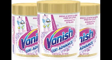 Vanish Oxi Advance Kristalwit - Witte Was - 470 Gram - 3 Stuks - Voordeelverpakking
