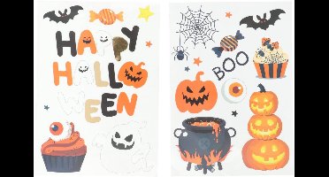 Folat - Raamstickers Halloween BoOo! - Halloween Treat - 23 stickers - Halloween - Halloween Decoratie - Halloween Versiering