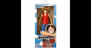 Bandai - Anime Heroes - One Piece - Anime Heroes Mega 30 cm Luffy Figuur - Grote Actiefiguur - Luffy Manga Figuur - Officieel Gelicenseerd One Piece - Speelgoed voor Kinderen 4+ - 38331