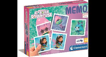 Clementoni - Memory voor kinderen - Gabby's Dollhouse - 48 Kaarten - Memory spel - Educatief Speelgoed - Vanaf 4 jaar