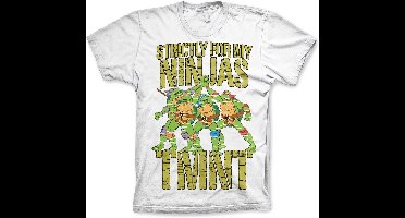 Teenage Mutant Ninja Turtles TMNT Strictly For My Ninjas T-Shirt White-2XL