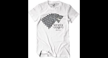 Game of Thrones T-Shirt Stark Sigil T-Shirt WB-1-GOT001-H30-13 White-M