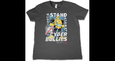 Transformers Kinder T-Shirt Take A Stand Against Cyber Bullies Kids Tee HSB-12-TF1205-DTF559 DarkGrey-10 Jahre