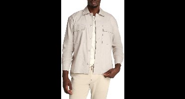 Relaxed Fit Long Sleeve Shirt - Beige