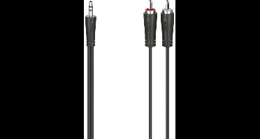 Hama Audiokabel 3,5-mm-jack-stekker - 2 Cinch-stekker Stereo 5,0 M