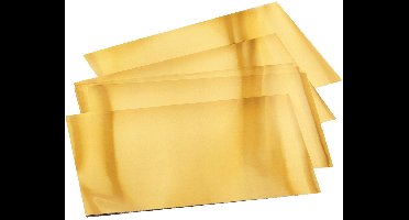 Goudkleurige reliëffolie, 185 x 290 mm, 30 vellen