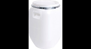 EDA Opbergton met sluiting 25L - Kunststof - Wit - Ideaal voor voeding - 29x29x46cm