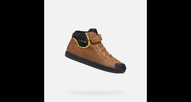 GEOX GISLI JONGENS Sneakers - BRUIN/ZWART - Maat 36